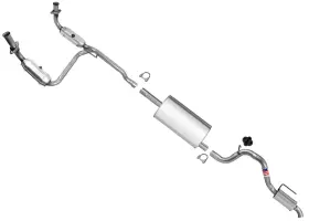 221369 Apm Middle Muffler And Resonator Fits Jeep Liberty 08-12 / Dodge Nitro 07-11 3.7l