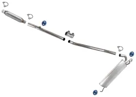 222444 Apm Weld On Rear Resonator Exhaust System Muffler Fits Chevrolet Trax 2015-2021 1.4l
