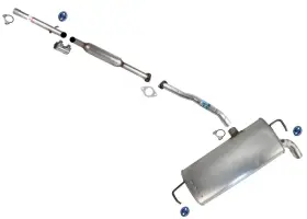 222904 Apm Weld On Rear Resonator Exhaust System Muffler Fits Kia Sportage 14 2015 2016 2.4