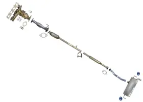 231924 Apm Rear Pipe And Muffler Assembly Fits Hyundai Tucson 2.4l 2014-2015 Limited