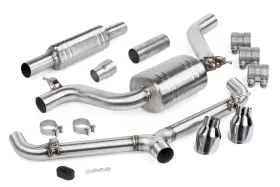 Cbk0008 Apr Catback Exhaust System W/ Front Muffler - Gti Mk7