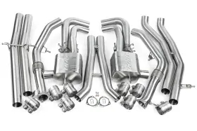 Cbk0051 Apr Catback Exhaust System - Rs Q8 4m T304 Stainless Steel Kit