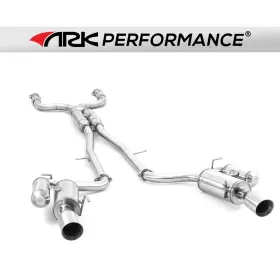 Sm1103-0107g Ark Performance Grip Exhaust With Polish Tips For 07-15 Infiniti G35 G37 Q40 Sedan
