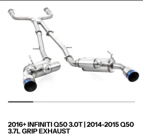 Sm1130-0207g Ark Performance Exhaust System For Infiniti Q50