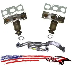 Autopart International 2100-239214 Front Converters Y Flex Pipe For Hyundai Entourage 07-08 And Kia Sedona 06-11