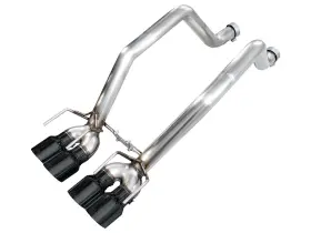 3020-43662 Awe Track Edition Exhaust For 09-13 Corvette C6 6.2 Base Gs Black Quad Tips