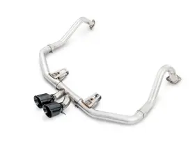 3010-33048 Awe Tuning For Porsche 718 Boxster / Cayman Track Edition Exhaust - Diamond Black Tips