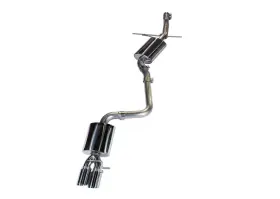 3015-23010 Awe Tuning Audi B8 A4 Touring Edition Exhaust - Single Side Diamond Black Tips