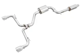 3015-32096 Awe Tuning For Volkswagen Gti Mk7.5 2.0t Touring Edition Exhaust With Chrome Silver Tips