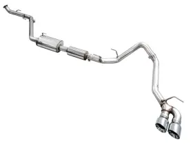 3015-32254 Awe Tuning 0fg Exhaust For 4th Gen Toyota Tacoma - Dual Chrome Silver Tips