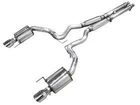 3015-32650 Awe Tuning Touring Exhaust For 2024 Mustang Gt/gt Premium Coupe 5.0l Rwd-chrome Tips