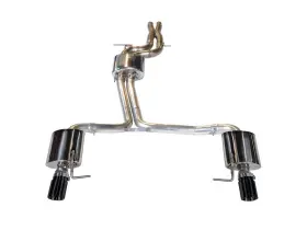3015-33064 Awe Tuning For Audi C7 A7 3.0t Touring Edition Exhaust - Dual Outlet Diamond Black Tips