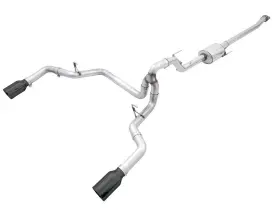 3015-33119 Awe Tuning 0fg Dual Split Rear Exhaust For Ft21 Ford F-150 - 5 Inch Diamond Bla
