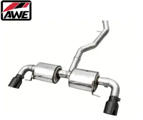 3015-33429 Awe Tuning Touring Axle-back Exhaust 4.5in Black Tips For 19-23 Bmw 330i/430i 2.0l