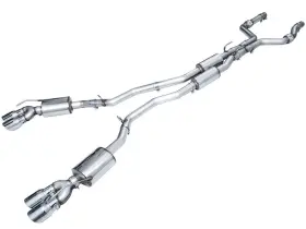 3015-42625 Awe Tuning Touring Edition Exhaust For Ford Explorer St - Chrome Silver Tips