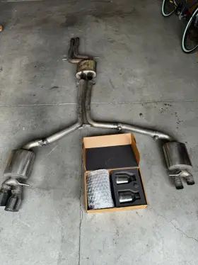 3015-43074 Awe Tuning Touring Edition Exhaust For Audi C7.5 A7 3.0tquad Outlet Chrome Tips