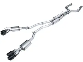 3015-43625 Awe Tuning Touring Edition Exhaust For Ford Explorer St - Diamond Black Tips