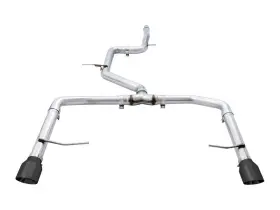 3020-23036 Awe Tuning For 18-21 Volkswagen Jetta Gli Mk7 Track Edition Exhaust - Diamond Black
