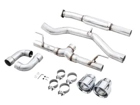 3020-32279 Awe Tuning Track Edition Exhaust System With Chrome Tips Fits Subaru Brz Toyota 86