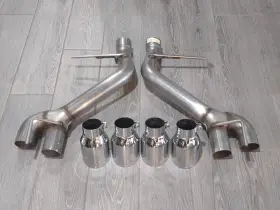 3020-42067 Awe Tuning 3 Inch Quad Tip Track Edition Axle-back Exhaust For Gen6 Camaro