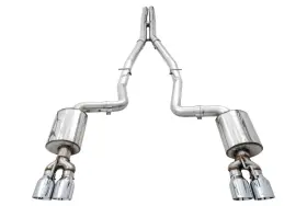 3020-42076 Awe Tuning Touring Exhaust For 15-23 Challenger R/t / T/a 5.7l-chrome Tips