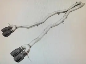 3020-42482 Awe Tuning Track Cat-back Exhaust 4.5in Black Quad Tips For 21-25 Bmw M3/m4 G8x 3.0l