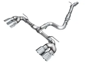 3020-42658 Awe Tuning Track Edition Exhaust Suite Chrome Tips Fits 2022-2024 Volkswagen Golf R 2