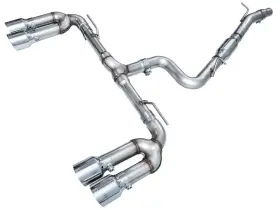 3020-42897 Awe Tuning Track Edition Exhaust For Audi 8y S3 - Chrome Silver Tips