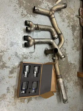 3020-42979 Awe Tuning Track Edition Exhaust For 2022-2023 Vb Subaru Wrx 2.4l- Chrome Silver Tips