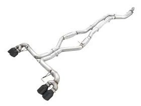 3020-43085 Awe Tuning Track Edition Exhaust Quad Diamond Black Tips For 2019 Bmw M340i G20