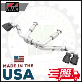 3020-43086 Awe Tuning Track Edition Exhaust System 20-25 Corvette Stingray E-ray