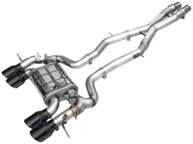 3025-43487 Awe Tuning For 23-24 Bmw G87 M2 Switchpath Exhaust-diamond Black Tips
