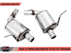3815-31001 Awe Tuning Track-to-touring Conversion Kit With Stock Tips For 2020 Grand Cherokee Srt