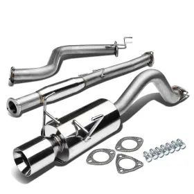 Ade006-cbk-hds93-nrt Bezt For 93-97 Del Sol Eg Eh6 4 Inch Rolled Tip Stainless Steel Exhaust Catback System