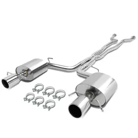 Ctbk-ctsv09-62l-22 Bezt For 09-14 Cadillac Cts V Sedan 6.2l Dual Performance Muffler Catback Exhaust Kit