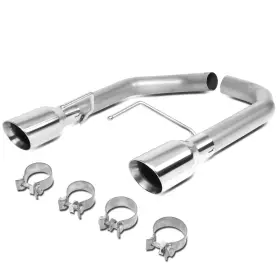 Ctbk-fdmu-280 Bezt 4 Inch Stainless Steel Muffler Tip Axle-back Exhaust For 2015-2017 Ford Mustang 2.3l