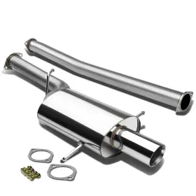Ctbk-wrx02-290 Bezt 3.5 Inch Muffler Tip Catback Racing Exhaust System For 02-07 Subaru Impreza Wrx/sti