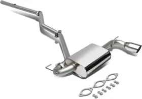 Ebc-jpat-27 Bezt 3.5 Inch Muffler Tip Stainless Catback Exhaust System For 07-13 Jeep Patriot 2.4l