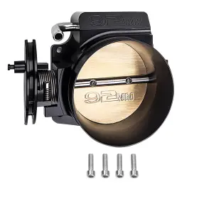 0jr29m Bfo 92mm Throttle Body Aluminum Set For Gmc Ls Ls1 Ls2 Ls3 Ls6 Engine 4 Bolt