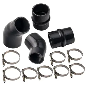 5t0wdr Bfo Intercooler Boot Kit For Dodge Ram 5.9l Cummins Diesel Black 1994-2002