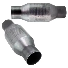 Mude2q Bfo 2.5 Inch Catalytic Converter Universal Stainless Weld-on Connection 1 Piece