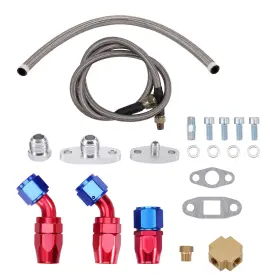 T04e Bfo T3/t4 Complete Turbo Oil Return Line And Feed T3 T4 Kit Universal