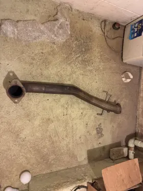 Ftru-0530 Billy Boat Exhaust 2003-2006 Mitsubishi Lancer Evolution Evo 8/9 3 Inch Downpipe Aftermarket Used