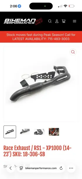 18-306-sb Bmp Race Exhaust