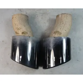 18107841939 Bmw 08-10 E63 E64 650i Factory Sport Package Exhaust Muffler Tips Black Oem