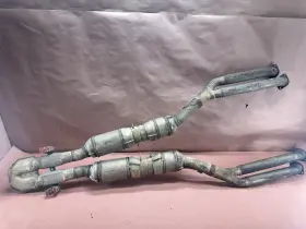 18301437413 Bmw E38 750il 5.4l M73 Front Exhaust Pipe Muffler Pair Oem 112k Miles