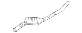 18308509753 Bmw New Genuine Rp Exhaust Pipe Catalytic Co 2009-2013 Oe