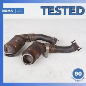 18327645234 Bmw 08-12 F02 750li N63b44 4.4l Left And Right Exhaust Manifold Downpipe Set Oem