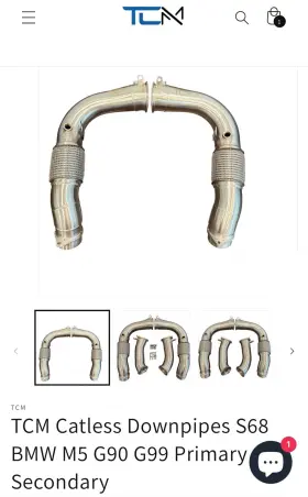 Sbmt38 Bmw G90 G99 M5 Performance Exhaust