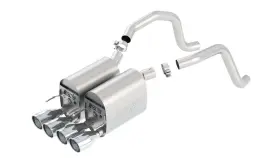 11814 Borla For 05-08 Corvette Coupe/conv 6.0l/6.2l 8cyl 6spd Rwd Touring Ss Exhaust